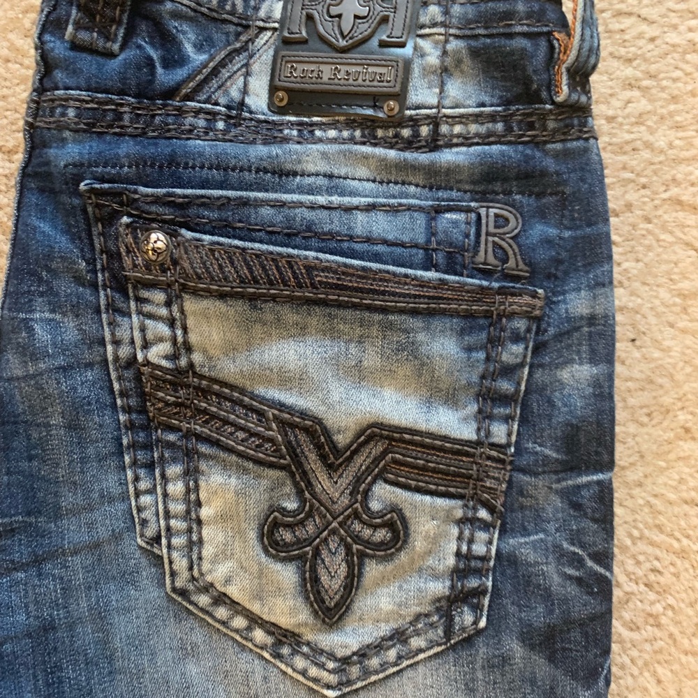 Male slim fit Rock Revival denim